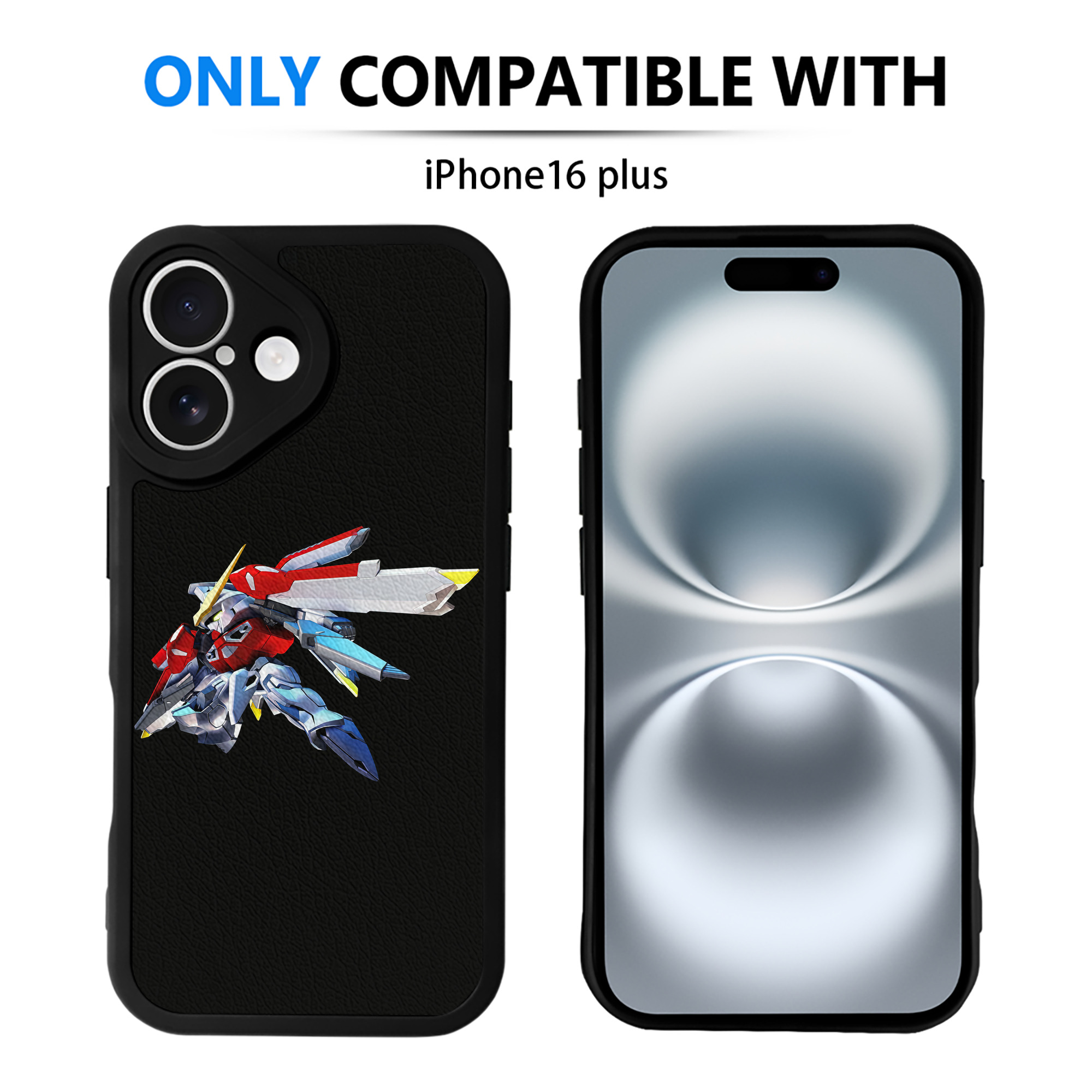 （画像用） 機動戦士ガンダム Mobile Suit Gundam 【iPhone 16シリーズ対応】シリコンスマホケース（レザー調） 材質：シリコン